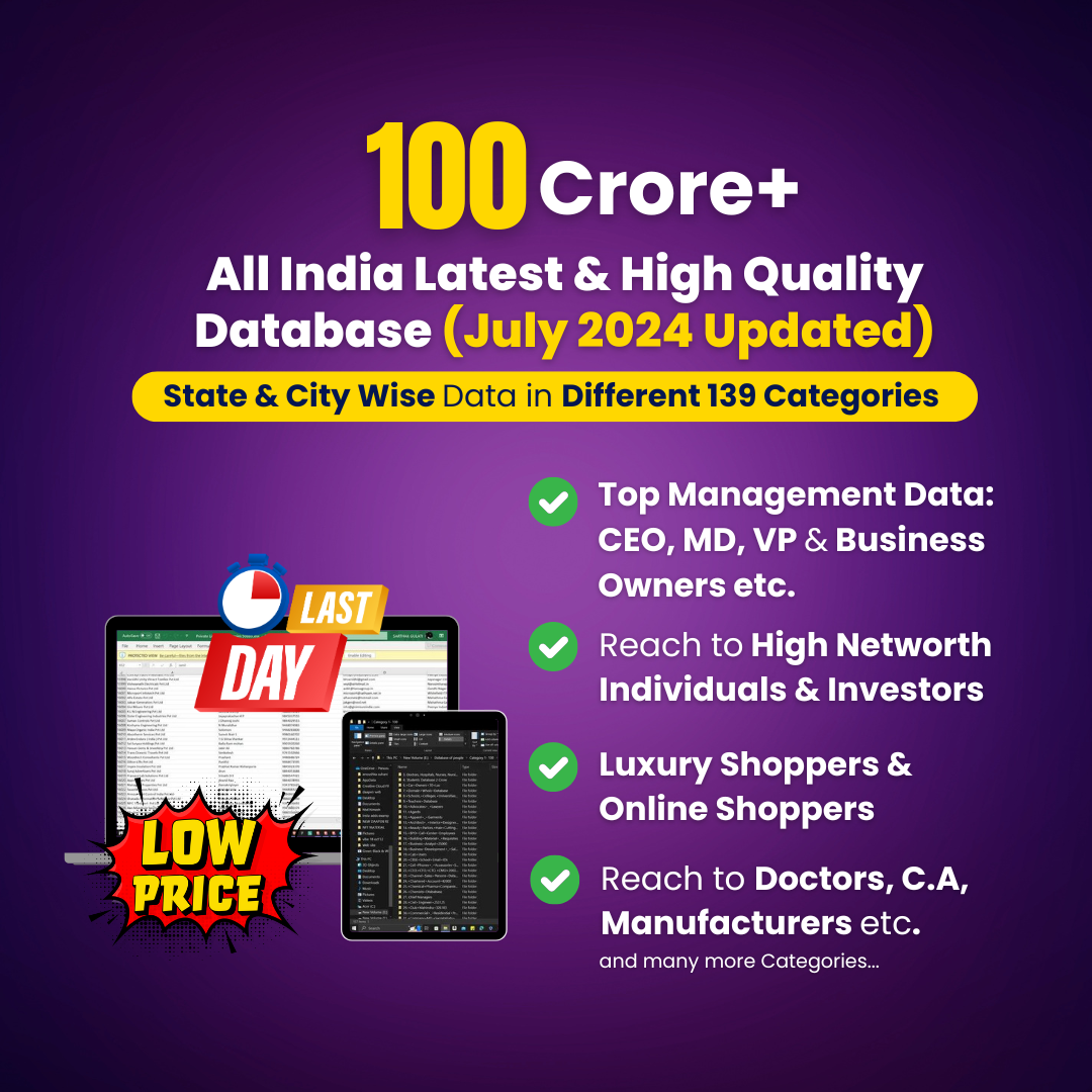 Data Hero- 100 Cr+ All India Top Premium Database (20x Your Profits🔥)