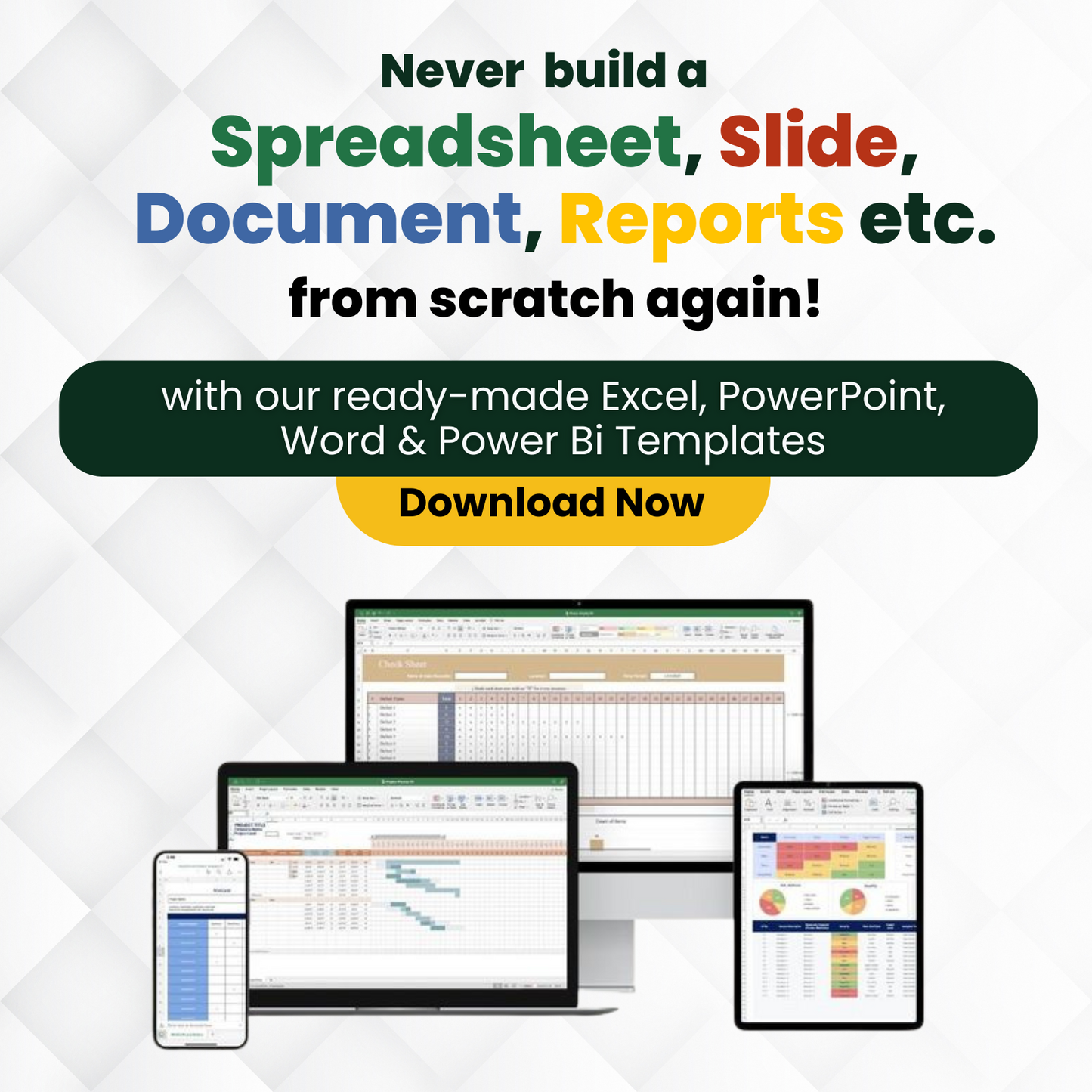 MS Office Templates Bundle + Excel Mastery Course